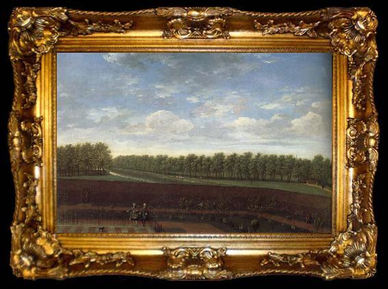 framed  Lambert, George The Garden of 10 Downing Street,London, ta009-2